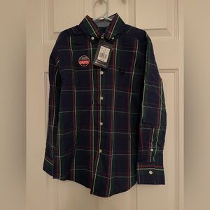Chaps Boy’s Multicolor Plaid Button Down Shirt
